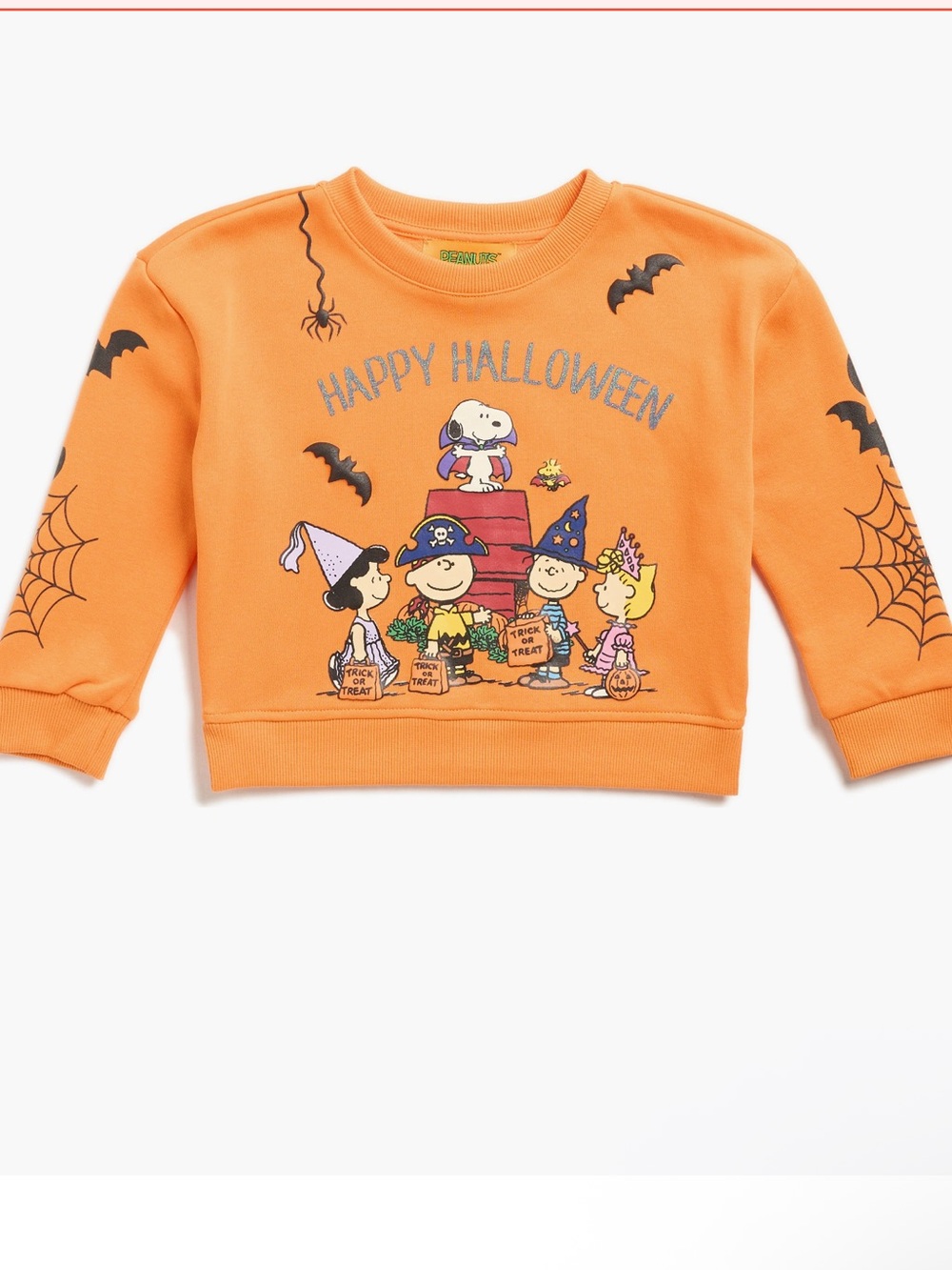 Peanuts 'Happy Halloween' Kids Sweatshirt size 10/12 nwt